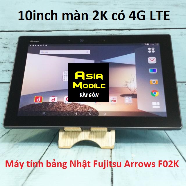  Máy tính bảng Nhật Fujitsu Arrows F02K 10inch   màn 2K có 4G LTE - Snapdragon 660 ram 4G 32G 