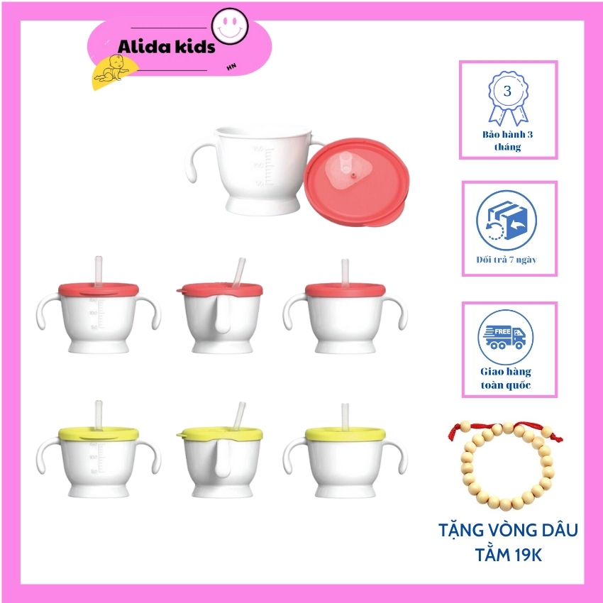 [FREESHIP+QUÀ TẶNG]Cốc - bình tập uống nước 3 giai đoạn KICHILACHI Nhật Bản ALIDA KIDS MN33 cho bé tặng vòng dâu tằm 19k