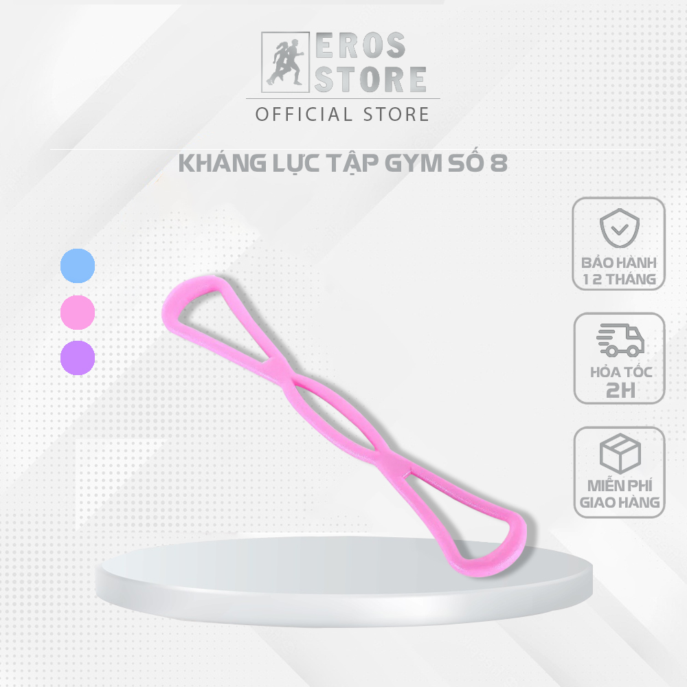 Dây kéo đàn hồi tập thể lực, tập tay đa năng vòng số 8 eros