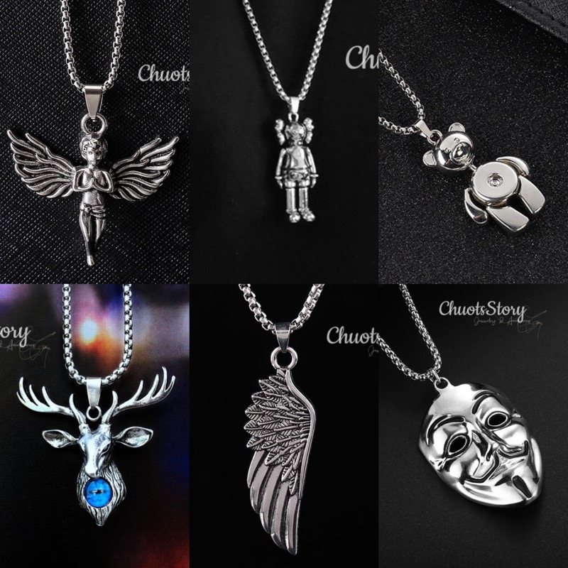 Vòng cổ unisex không gỉ nhiều mẫu mã dây chuyền titan cá tính
