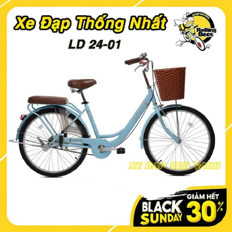 Xe đạp city, xe đạp nữ 24inch ld 24-01 chính hãng thống nhata