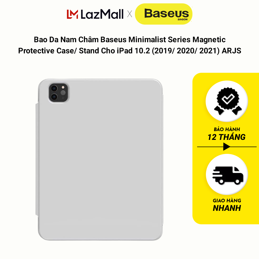 Bao Da Nam Châm Baseus Minimalist Series Magnetic Protective Case/ Stand Cho iPad 10.2 (2019/ 2020/ 2021) iPad Pro 12.9 (2019/2020/2021/2022) iPad Pro 11 (2018/2020/2021/2022) ARJS