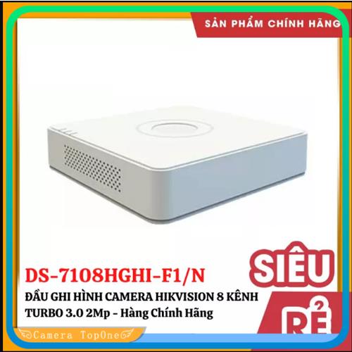 [NHÀ PHÂN PHỐI BH 2 NĂM FREESHIP 20K]Đầu ghi turbo ds-7108hghi-f1 hd dvr 8 kênh hikvision ( h264) cổng vào video: 8 ngõ vào video 1 cổng audio input 1 cổng SATA hỗ trợ ổ cứng tối đa 6TB
