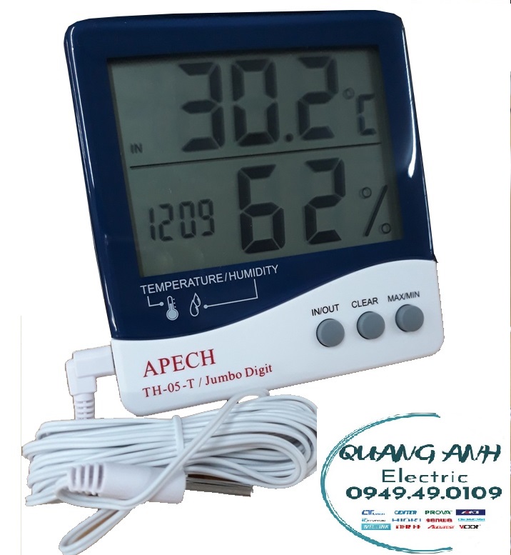 Apech th-05t đồng hồ đo nhiệt độ, độ ẩm apech th 05 t