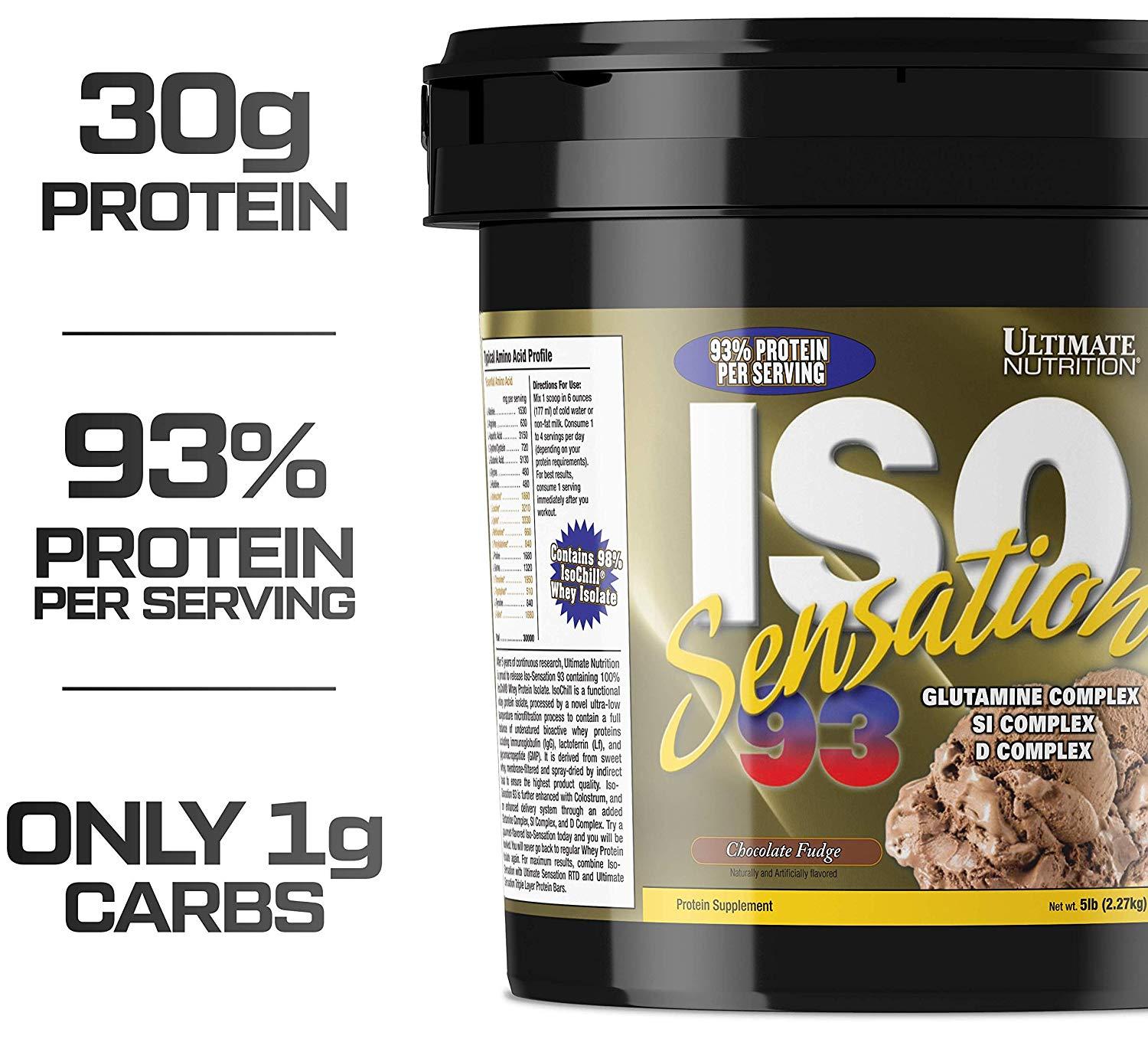 Dinh Dưỡng Tăng Cơ Bắp Iso Sensation 93 Ultimate Nutrition  (2.3 kg)
