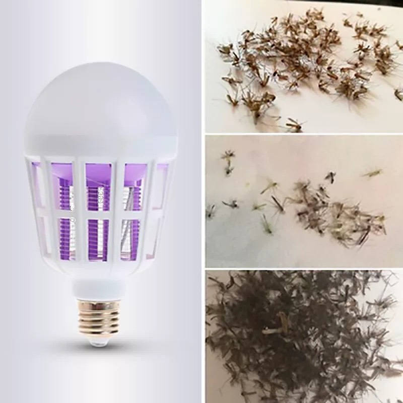 ĐÈN LED 15W BẮT MUỖI VÀ SIÊU SÁNG đèn led có công dụng đa năng vừa thắp sáng vừa bắt muỗi và làm đèn ngủ công suất 15W điều chỉnh chế độ sáng