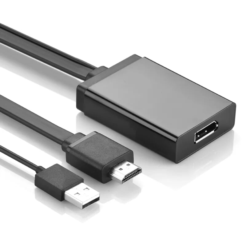 Ugreen 40238 50cm màu đen bộ chuyển đổi hdmi sang displayport hỗ trợ phân giải 4k mm107