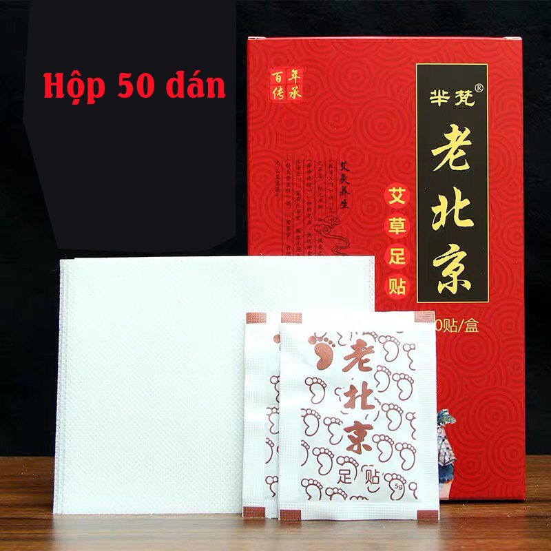 COMBO 50 Miếng dán chân giải độc gan - thải nội tiết tố trong cơ thể - giúp massage chân Nội Địa Trung