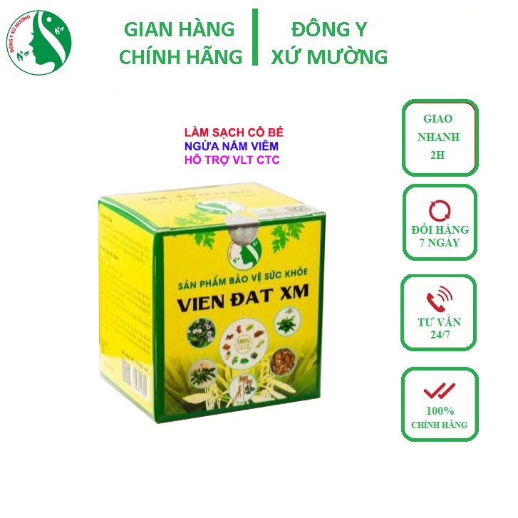  Viên Đặt Phụ Khoa XM - Hỗ Trợ Viêm Lộ Tuyến Cổ Tử Cung 