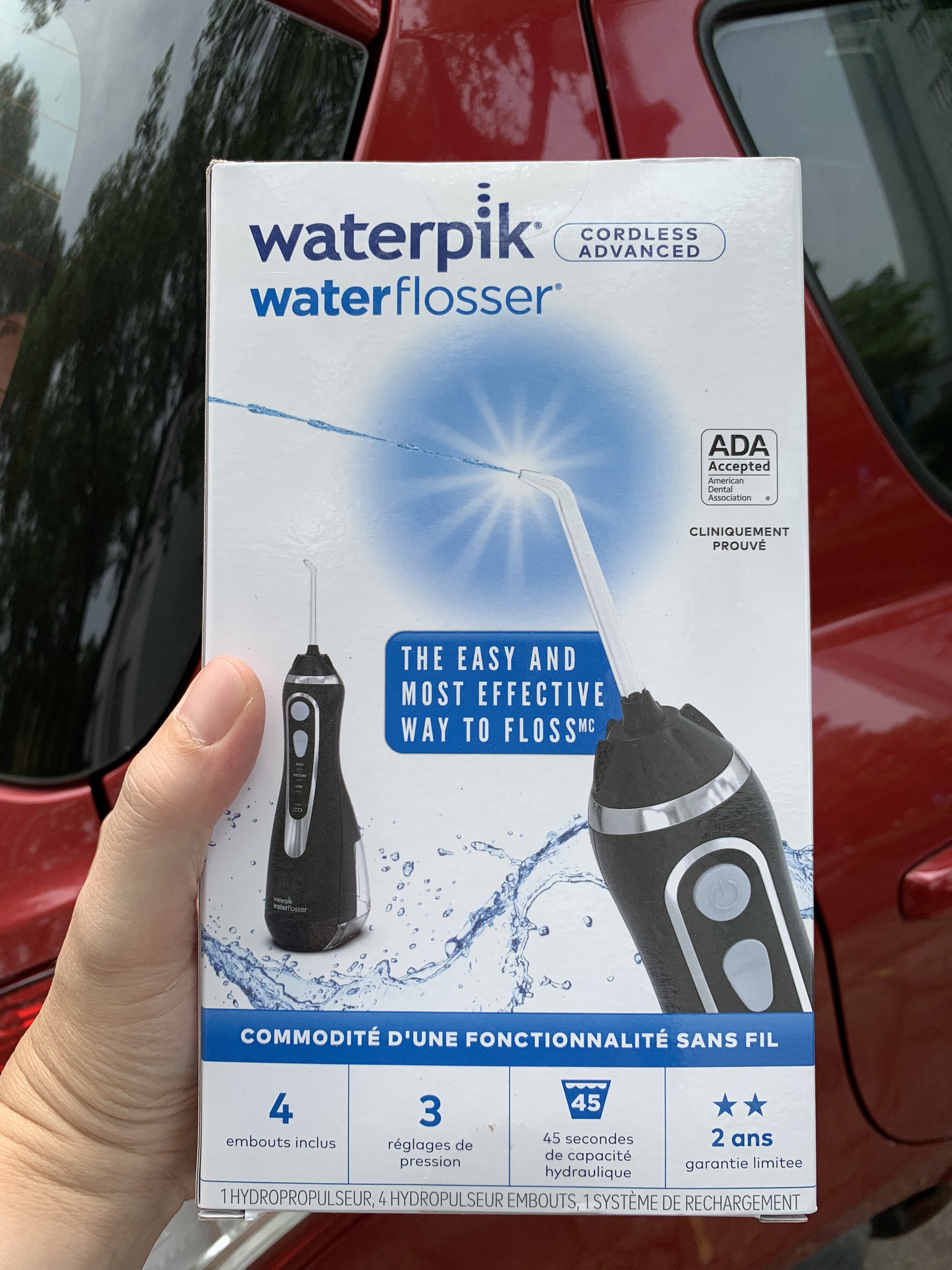 Máy tăm nước waterpik wp 562 nhập mỹ bảo hành 12 tháng - màu đen wp 562