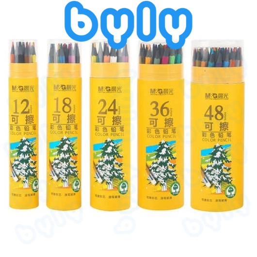 Ship hoả tốc - Hộp bút chì màu có chức năng xóa - tẩy được M&G hình cây thông - ByLy Store