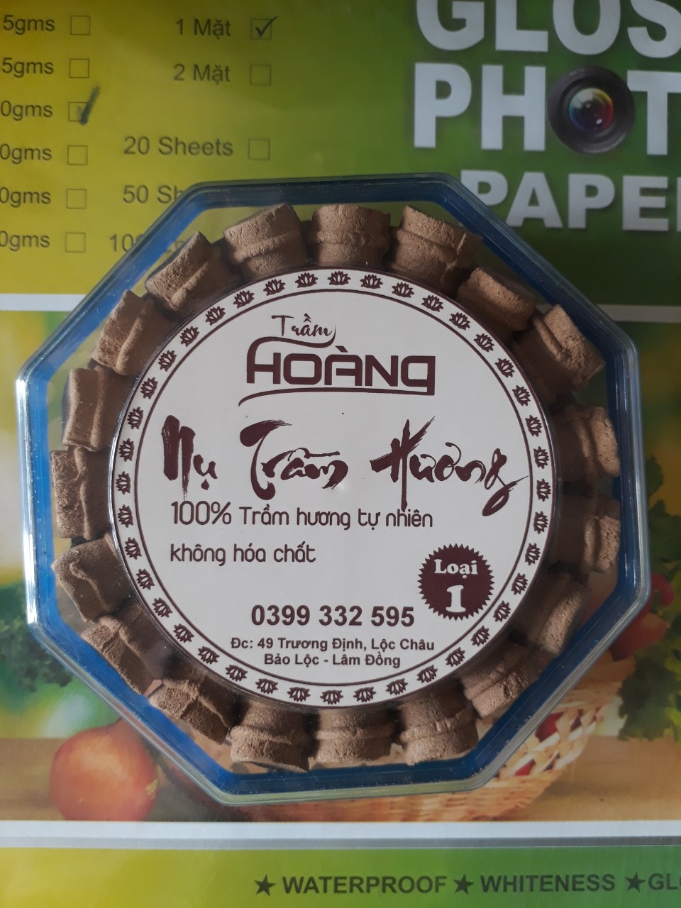 Trầm Hương, nụ trầm loại 1 hộp 45 nụ trầm