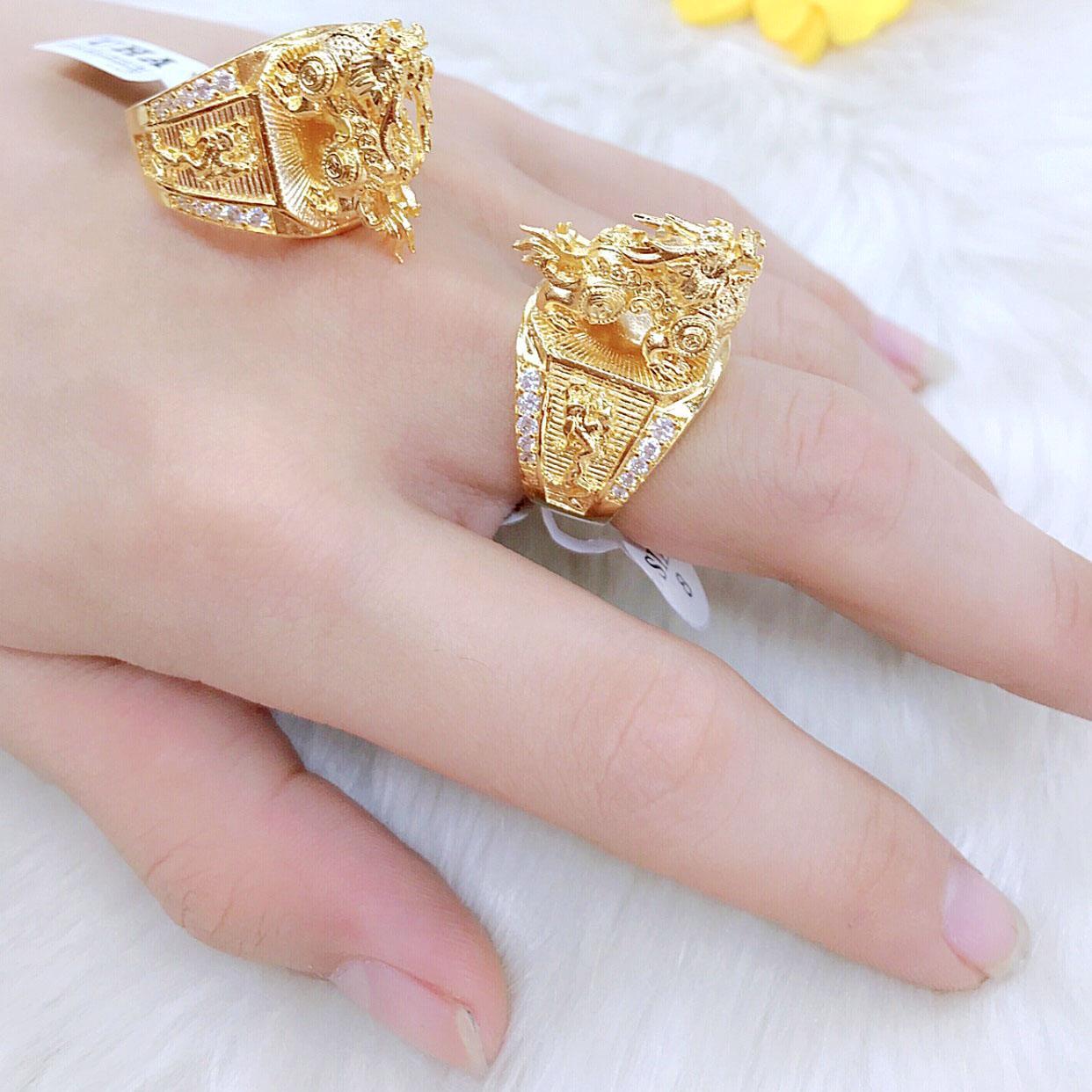 [HCM]Nhẫn Nam Phong Thủy Kỳ Lân Mạ Vàng ( Mẫu UH 0050(1).20.09 ) - Phong Cách Thời Trang Cá Tính  Thích Hợp Với Những Chàng Trai Năng Động