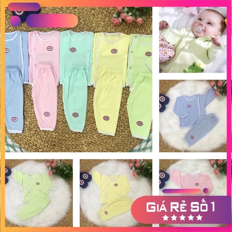 Bộ sơ sinh tay dài cho bé từ 0-6 tháng
