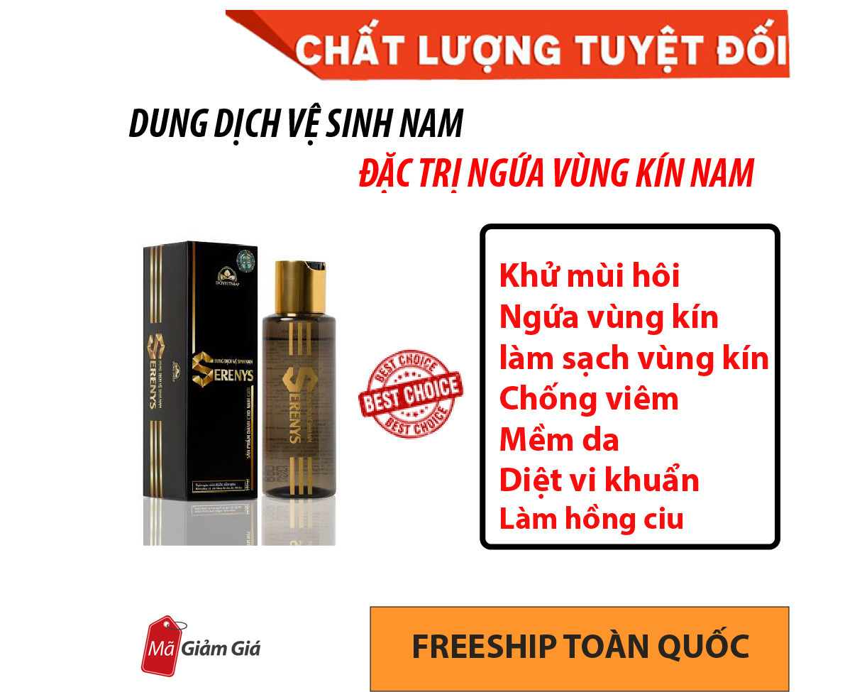 [HCM]Dung Dịch Vệ Sinh Vùng Kín Nam Giới Kháng Khuẩnnấm ngứa viêm nhiễm
