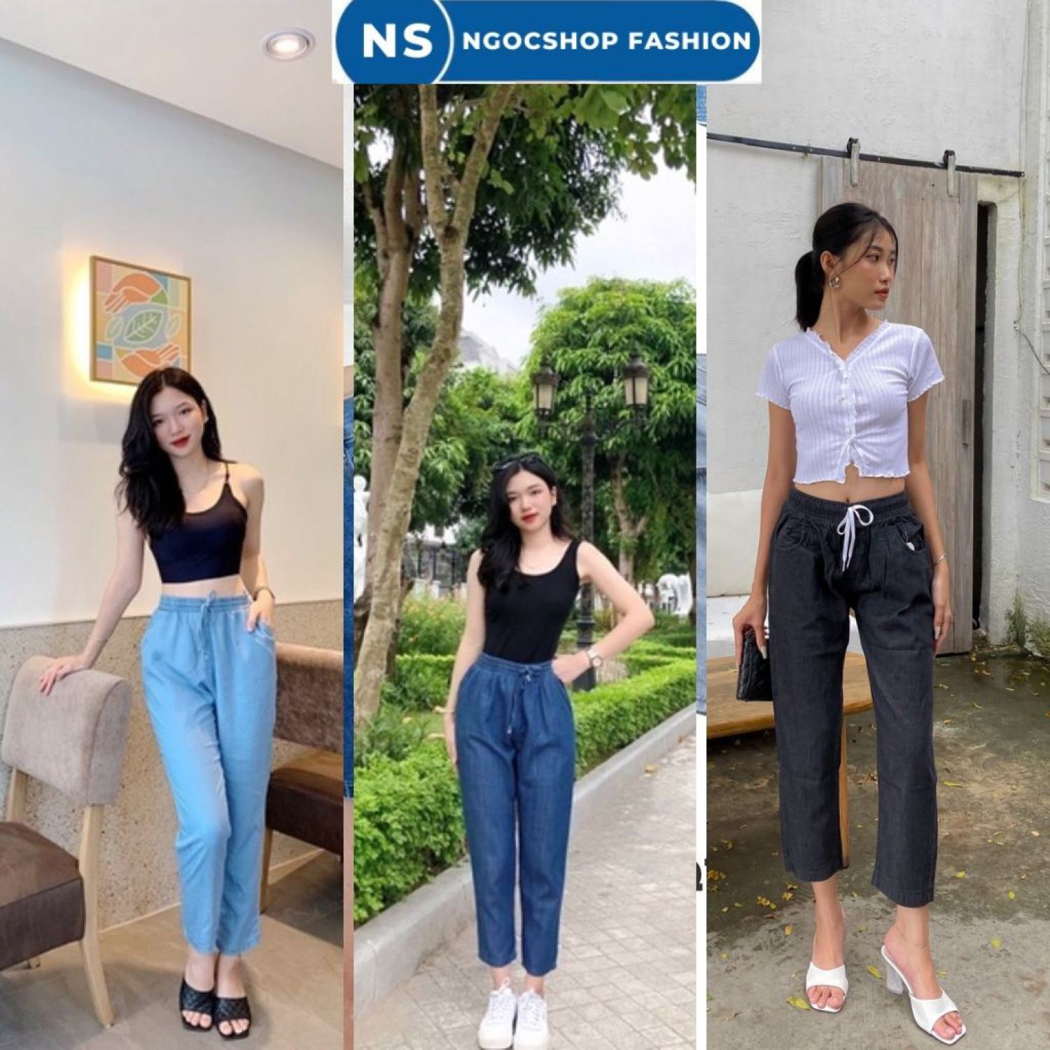 Quần jean baggy giấy ống ôm nhẹ size 40-62 kg