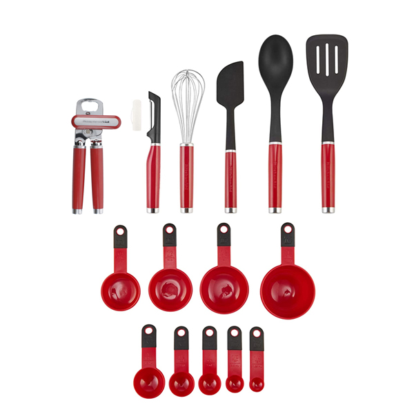 KitchenAid - Bộ Dụng Cụ Và Thiết Bị Nhà Bếp Màu Đỏ - 15 Món