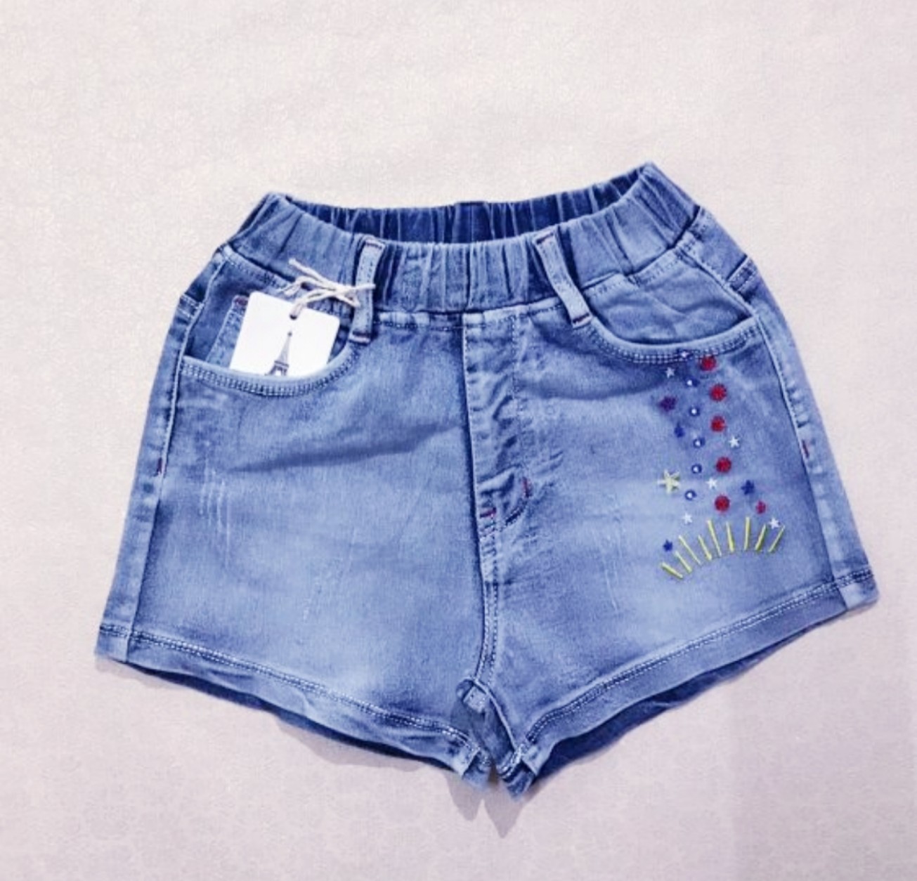 Quần short jean cho bé gái size đại
