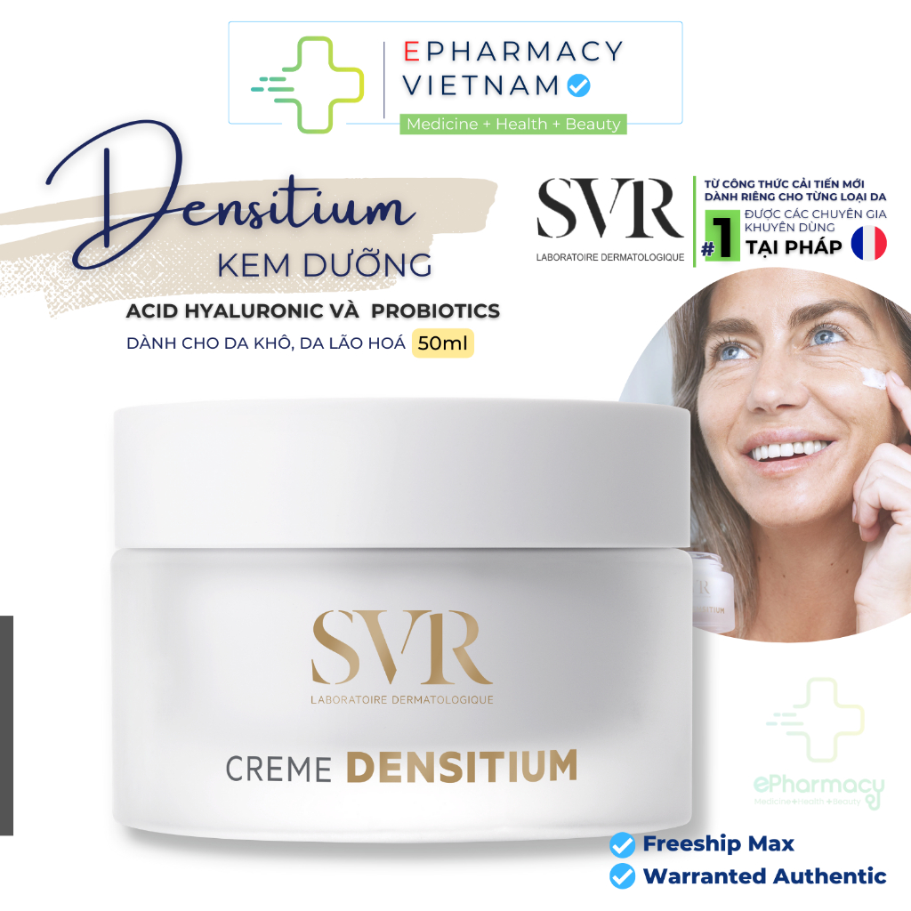 Kem dưỡng chống lão hóa cho da thường và da khô SVR Densitium Creme 50ml
