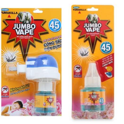 Máy xông đuổi muỗi và lọ tinh dầu Jumbo Vape 34ml