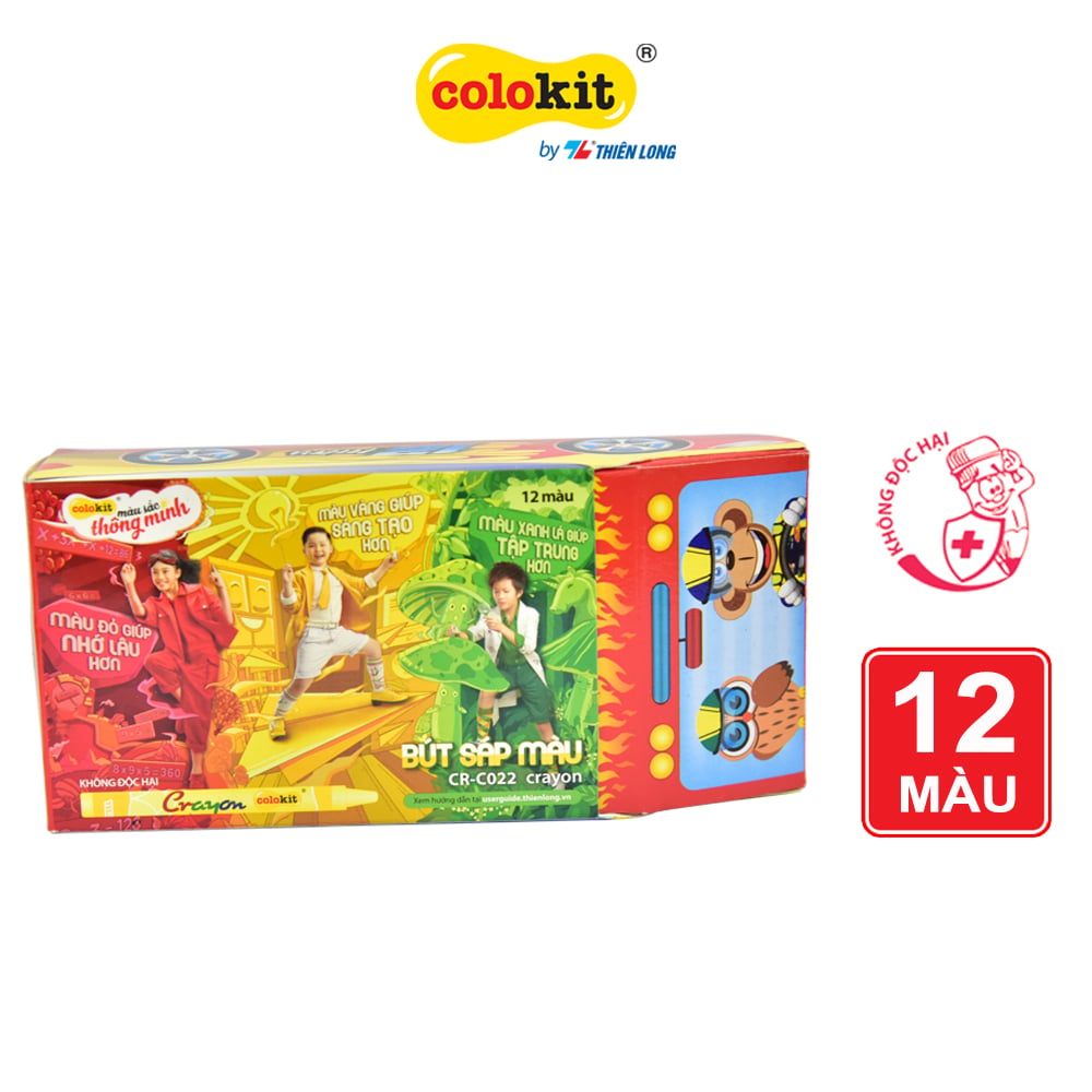 Bút sáp 12 màu colokit cr-c022