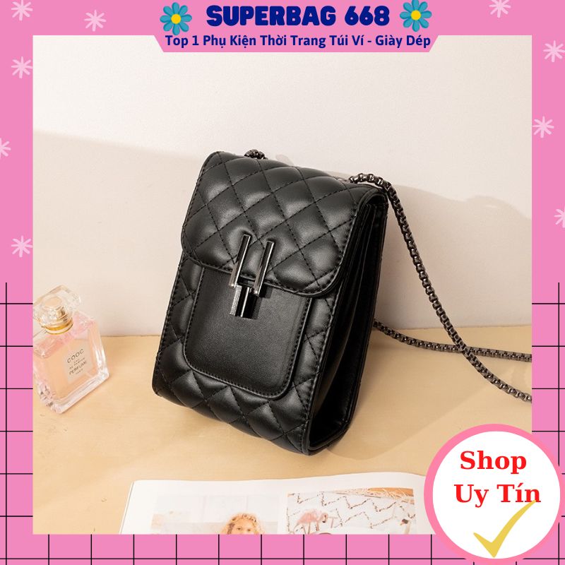 Túi đeo chéo nữ túi đựng điện thoại đẹp đi chơi trần trám Superbag668 258