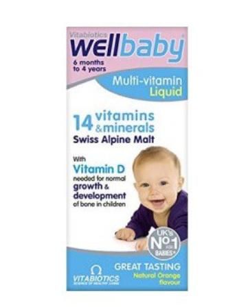 Vitamin Vitabiotics Wellbaby Infant Liquid 3m+