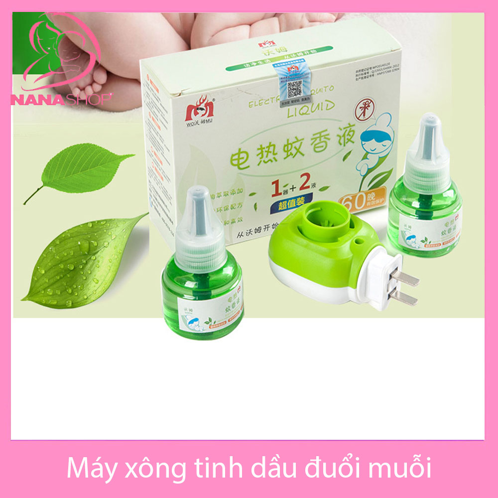Máy xông tinh dầu đuổi muỗi côn trùng WOMU