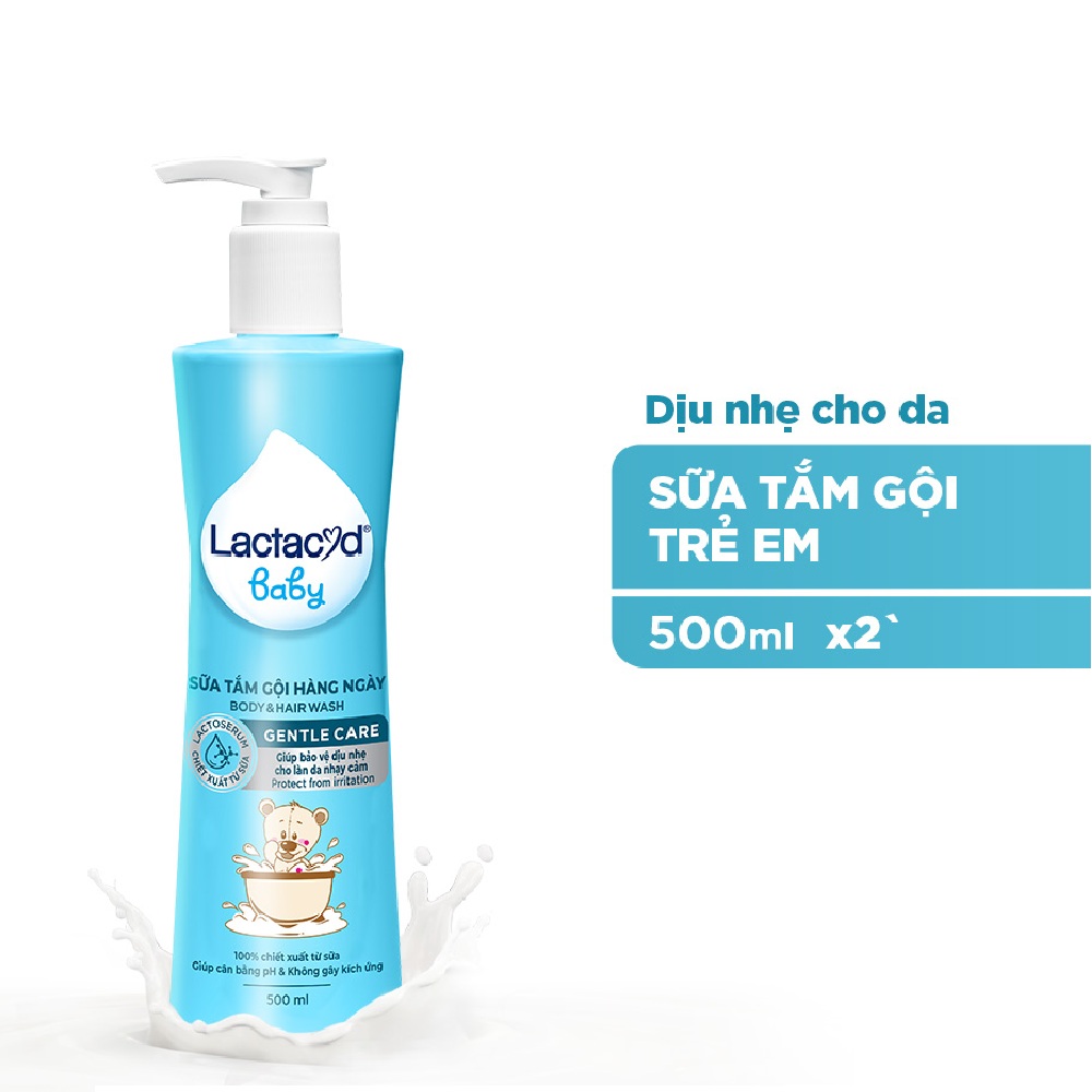 Sữa tắm gội trẻ em lactacyd baby gentle care bảo vệ dịu nhẹ cho làn da nhạy cảm