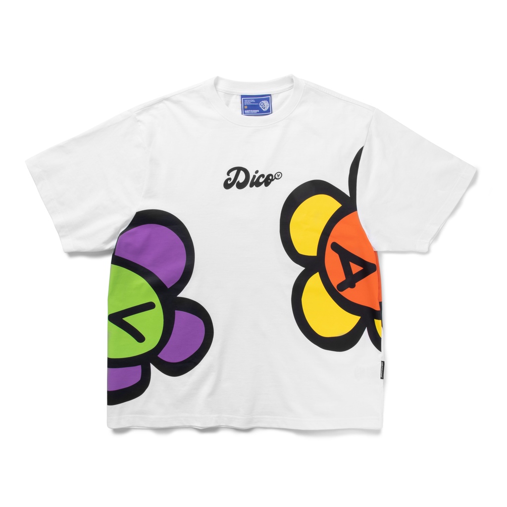 LUCKÁo Thun DirtyCoins Twin Flowers T-shirt -  White