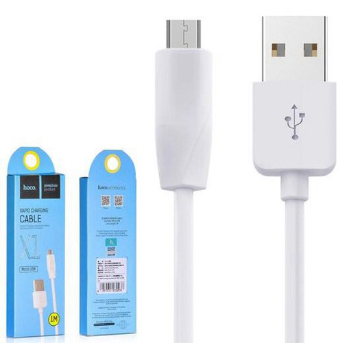 Cáp sạc Micro USB Hoco DU01 sạc nhanh 2.4A, dây dẻo chống đứt dài 100cm 5