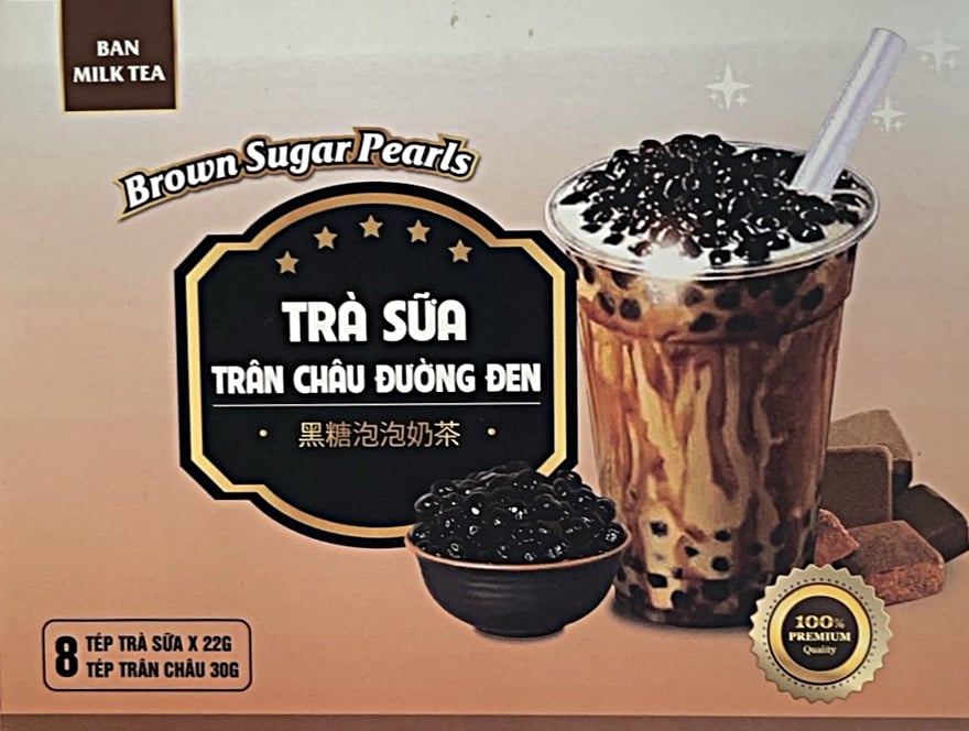Trà sữa trân châu đường đen hộp 400gr