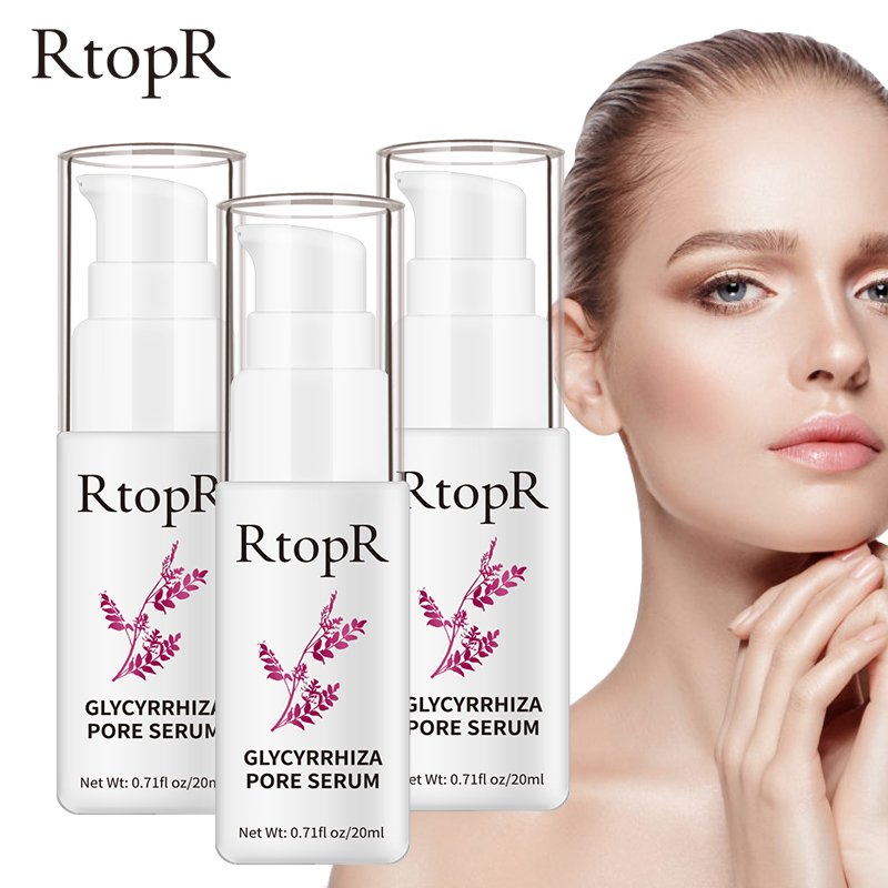 RtopR 3PCS Tinh chất collagen chăm sóc da mặt chống nhăn làm trắng da bằng tinh chất cam thảo thu nhỏ lỗ chân lông hiệu quả - intl