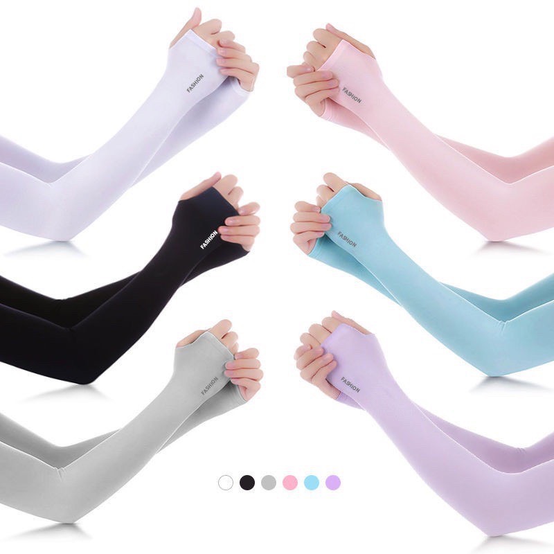 Bao Tay Chống Nắng, Găng Tay Chống Nắng Dài Xỏ Ngón Chống Tia UV Chất Liệu Vải Cao Cấp LEON OFFICIAL