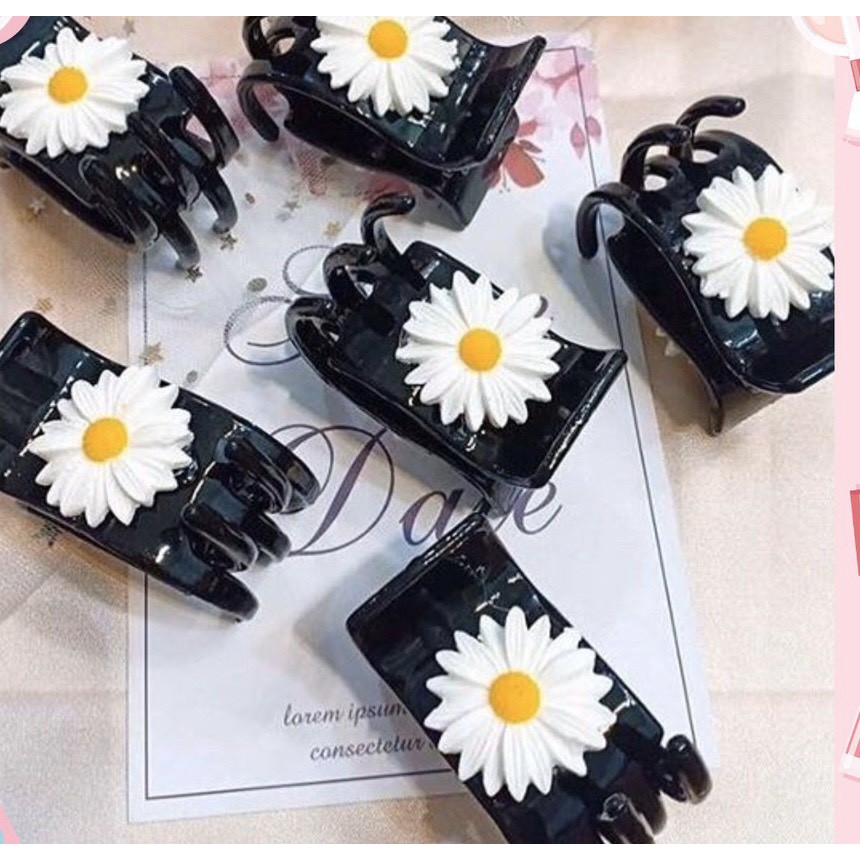 Kẹp Tóc Càng Cua 5 Răng Hình Hoa Cúc Hàng Cao Cấp