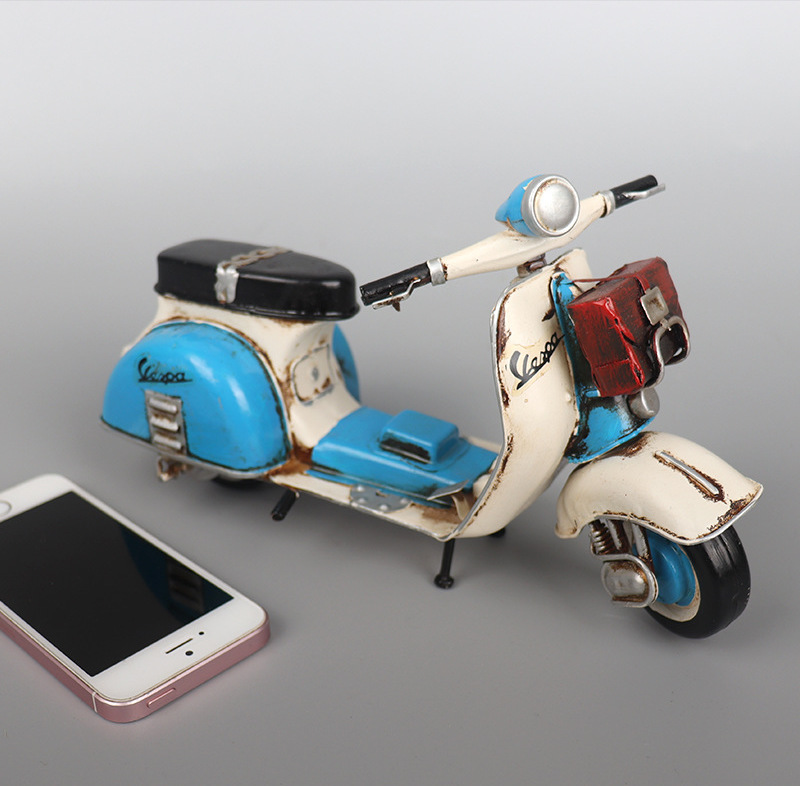 Mô hình xe vespa vintage - mô hình thủ công - quà tặng - décor home - décor quán cafe