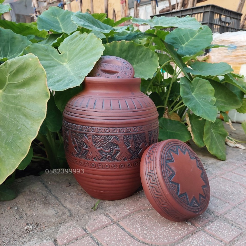 Chum sành cao cấp trống đồng 5 lít