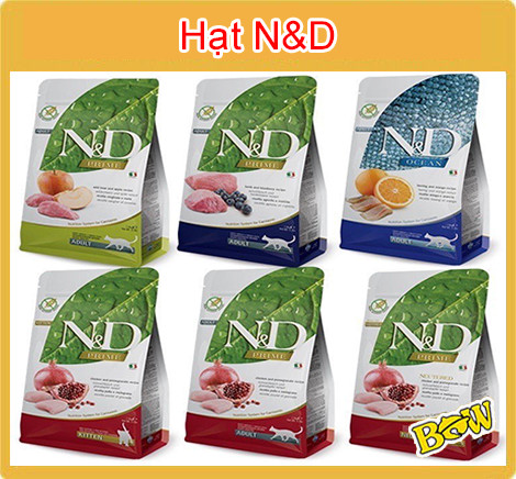 ZIP - Hạt N&D Prime Kitten Adult, Ocean Herring Farmina cao cấp cho Mèo con