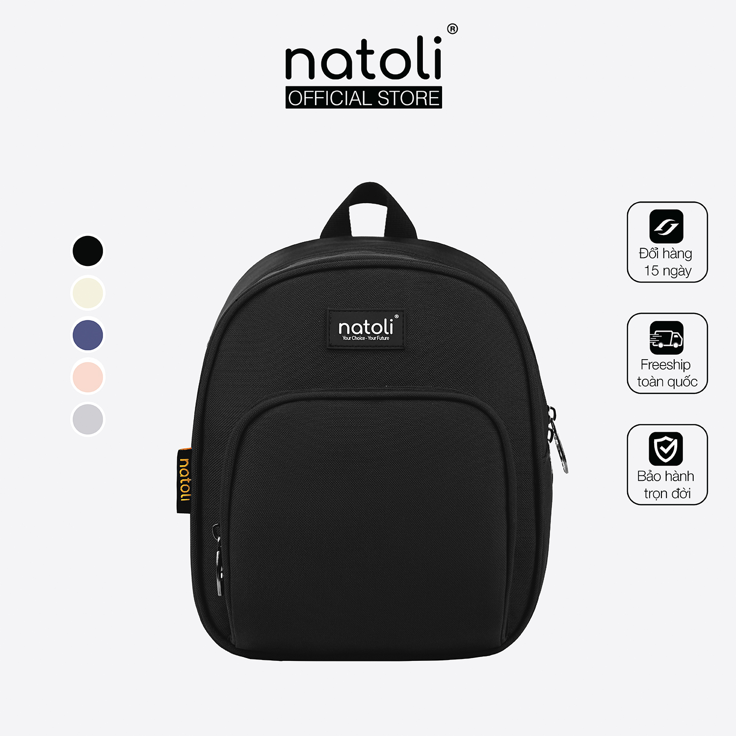  Balo thời trang mini chính hãng NATOLI BST Sweetie Pie Backpack B6 Cặp đi học đi làm chất vải canvas basic cao cấp 