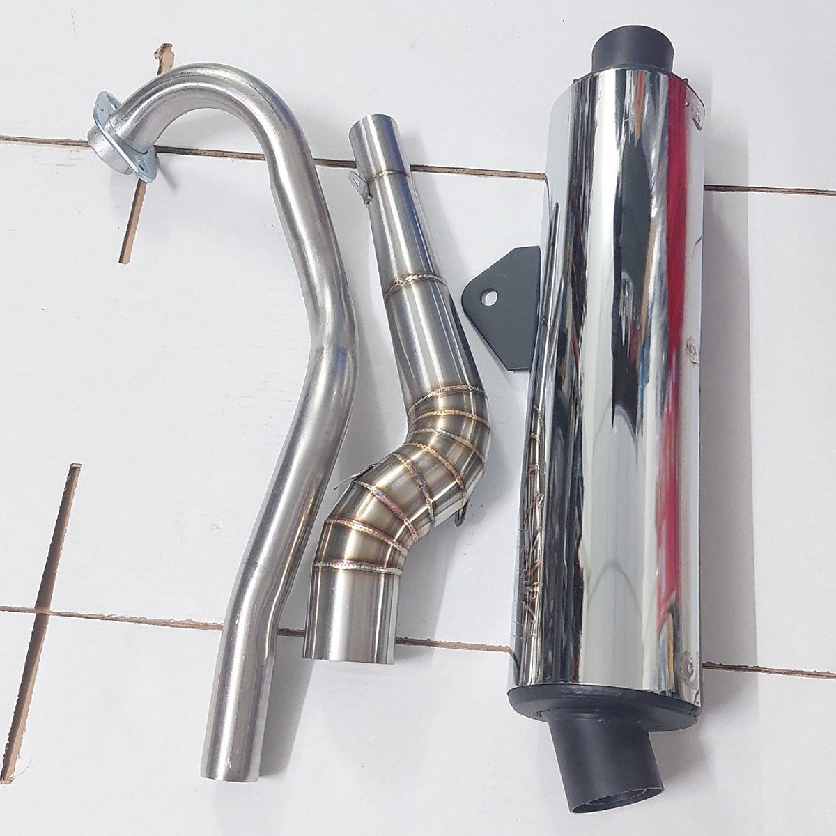 Pô Tăng CBR ĐẦU ĐEN - Cả Cổ Cong 2 Khúc INOX 304 WAVE, SIRIUS, EXCITER, WINER, SONIC, RAIDER FI, SATRIA, GSX , Sản Phẩm Chất Lượng, Gian Hàng Uy Tín, Giá Cả Cực Tốt, Mua Ngay.