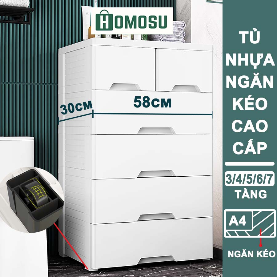 Tủ Nhựa Đựng Quần Áo, Tủ Nhựa Đa Năng Đựng Đồ Chắc Chắn TUN-011