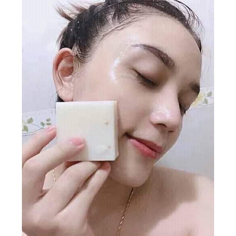 Vỉ 12 bánh xà phòng cám gạo thái lan 65g