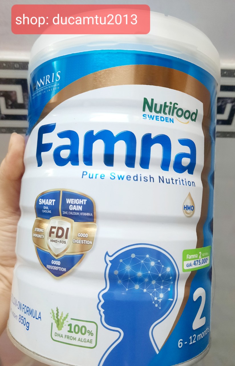 Sữa bột nutifood famna số 1, 2,3 - 850g