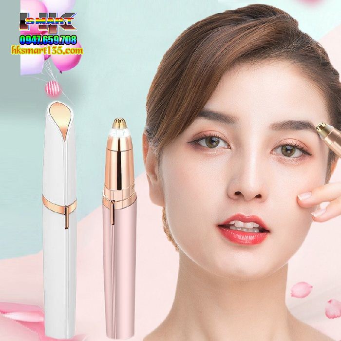 [HCM]Tỉa Chân Mày Bút Tỉa Lông Mày Cao Cấp. Máy Tỉa Lông Mày Flawless Chuyên Nghiệp - Nhanh Chóng - Dễ Dàng. Thiết kế Sang Chảnh Nhỏ Gọn Như 1 Thỏi Son. Tặng Ngay 1 Móc Khóa Silicon.