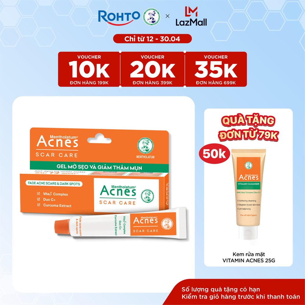 Gel mờ vết thâm và liền sẹo Acnes Scar Care 12g