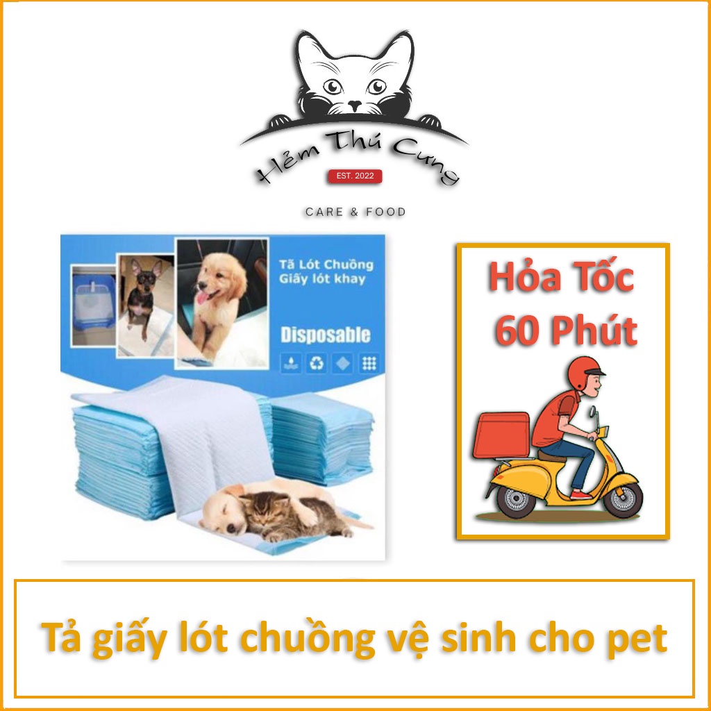 Lẻ 1 miếng Tã giấy cho chó mèo dùng lót khay vệ sinh chó hoặc lót chuồng chó