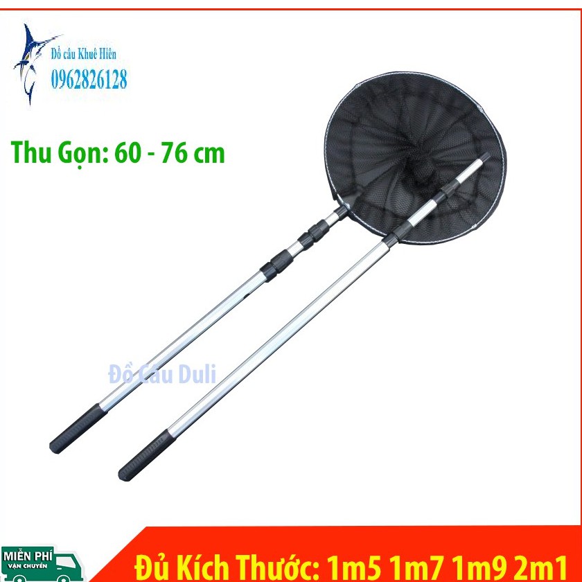 Vợt cá gấp gọn vành tròn inox 1m5 - 2m1 vot-ca-01. sản phẩm chính xác là: 2m1
