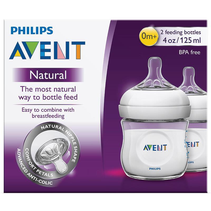 Bình sữa Philips AVENT Natural 125ml - 260ml - 330ml -  Núm số 1 - 2 - 4