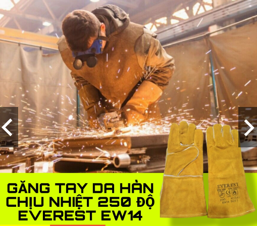 GĂNG TAY DA, CHỊU NHIỆT , CHỐNG NÓNG GẦN 200 ĐỘ GNC , CẦM NẮM, DỤNG CỤ BẾP, KHAY, HÀN ĐIỆN CÔNG NGHIỆP,[CHÍNH HÃNG]( 1 ĐÔI )