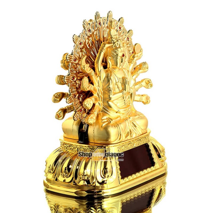 Tượng Phật Quan Âm 2 Mặt Vòng Xoay Năng Lượng Mặt Trời